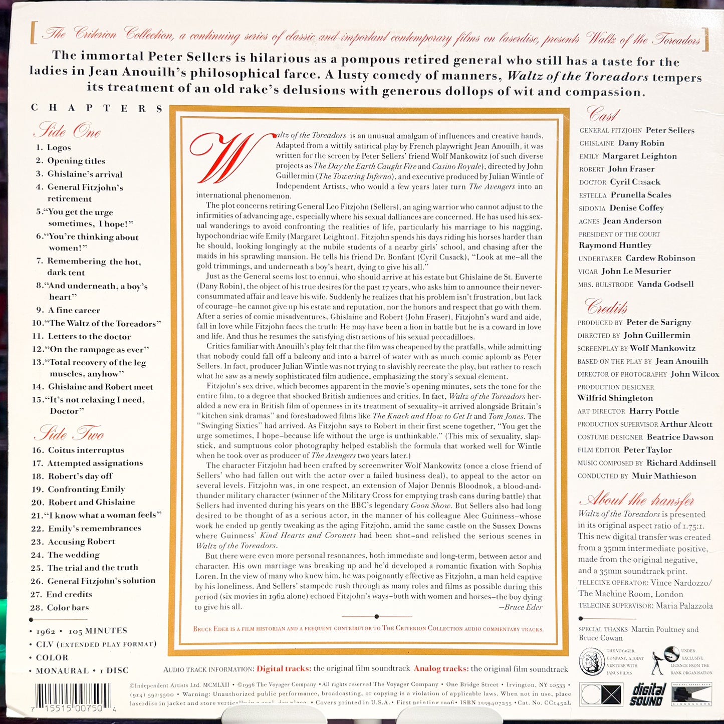 Waltz Of The Toreadors LD