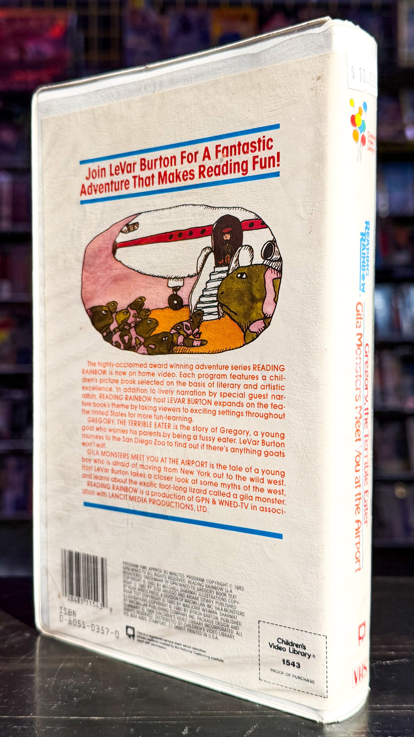 Reading Rainbow: Gregory, The Terrible Eater/ Gila Monster Meets You At The Airport