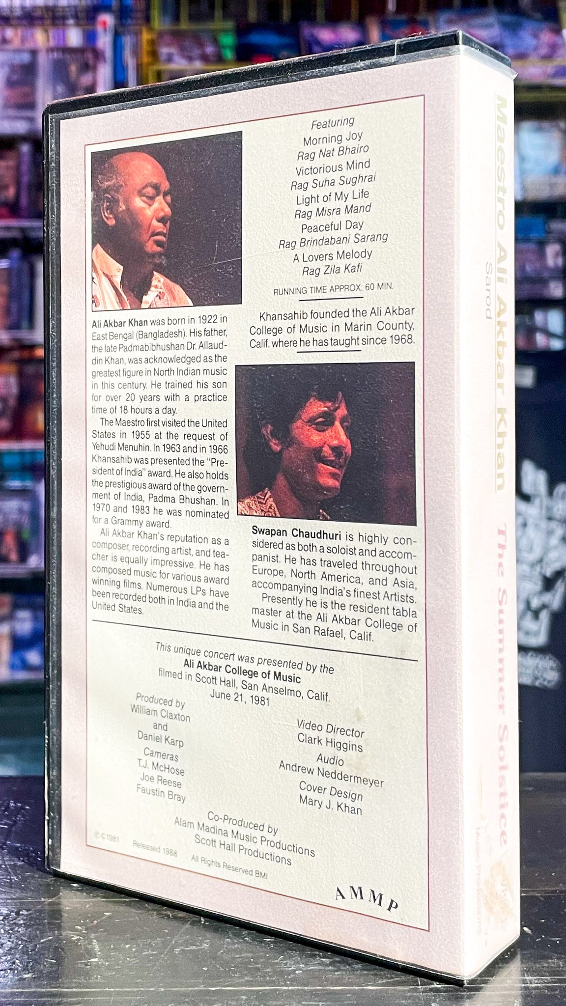 Maestro Ali Akbar Khan The Summer Solstice