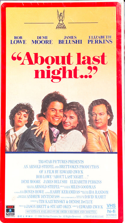“About Last Night…”
